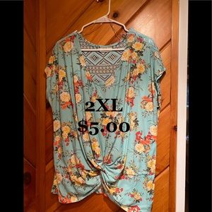 Floral Knot Blouse
